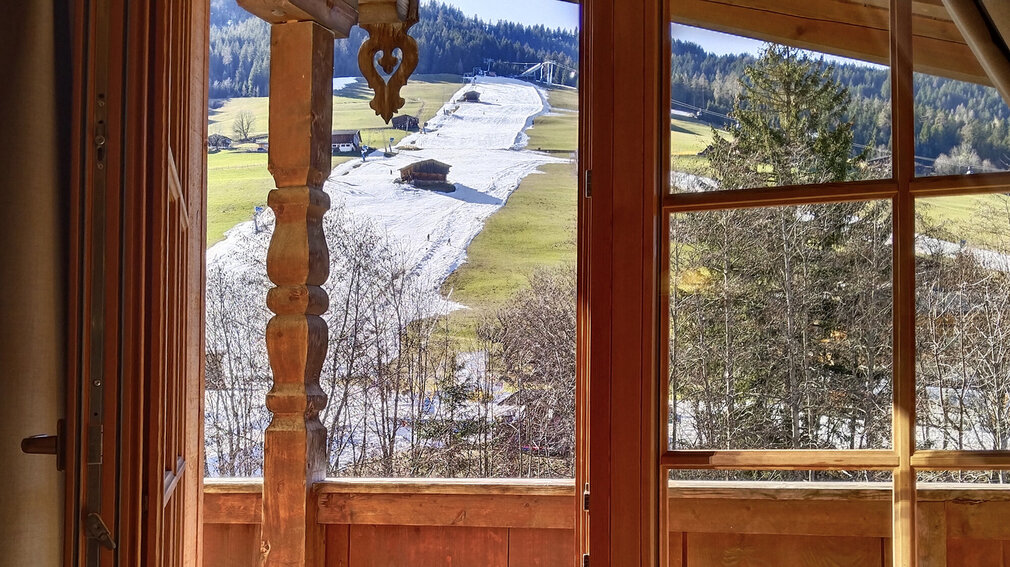 amazing view from the balcony of the apartemnthouse innerthal in tyrol
