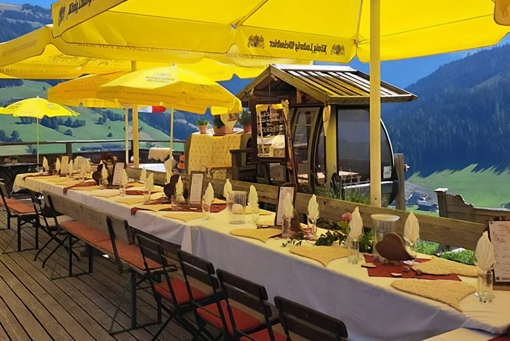 fuer feiern auf der boeglalm decken wir mit viel liebe