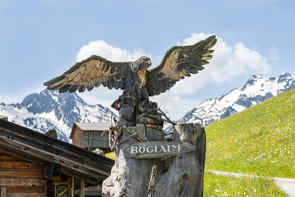 der adler wacht ueber die boeglalm